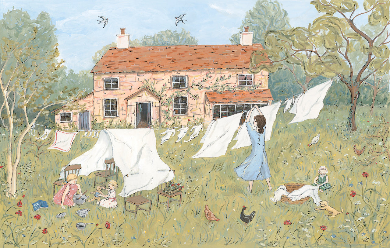 A Time of Flowers - Fine Art Print - Giclee Print of Original Gouache Painting