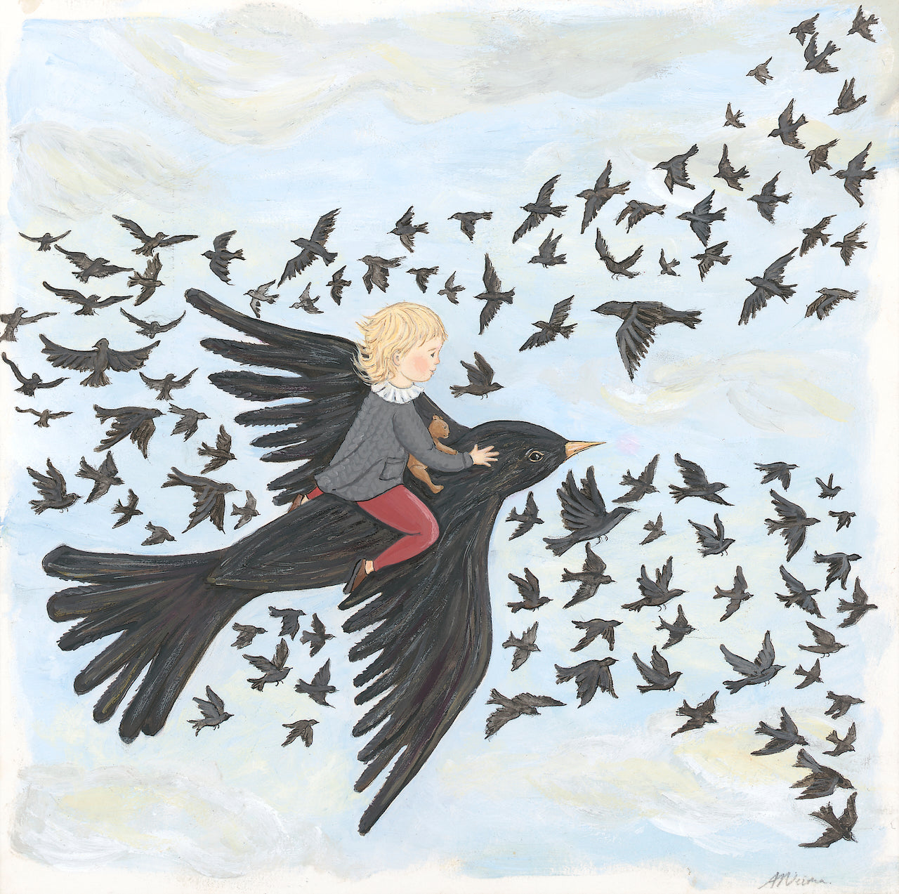 Free - Fine Art Print - Giclee Print of Original Gouache Painting