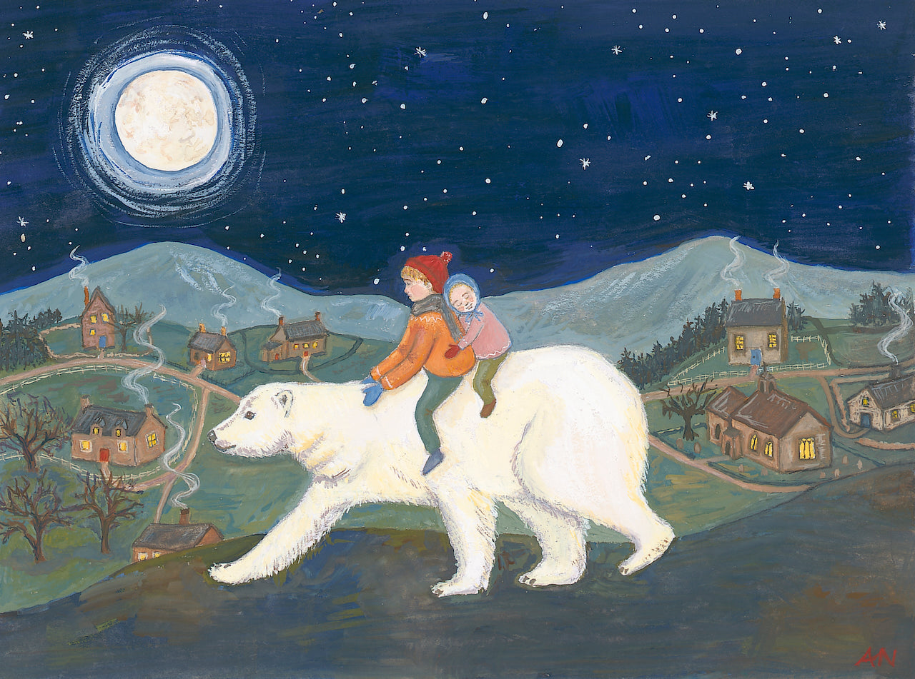 Night Travellers - Fine Art Print - Giclee Print of Original Gouache Painting