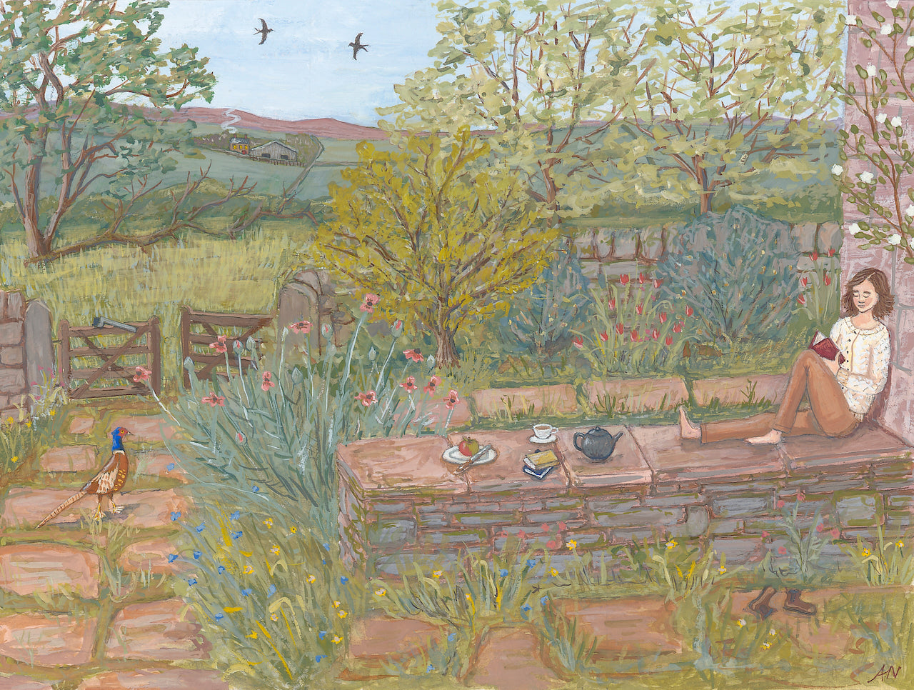 Peace - Fine Art Print - Giclee Print of Original Gouache Painting