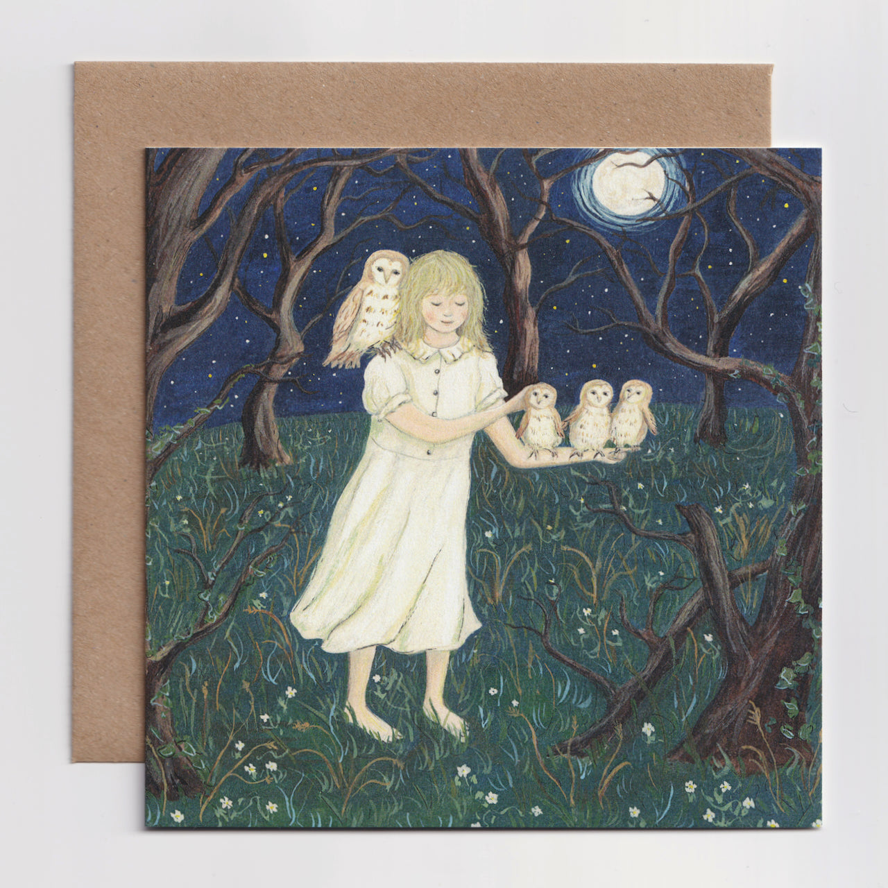 Owl Babies - Greeting Card - Folded Card