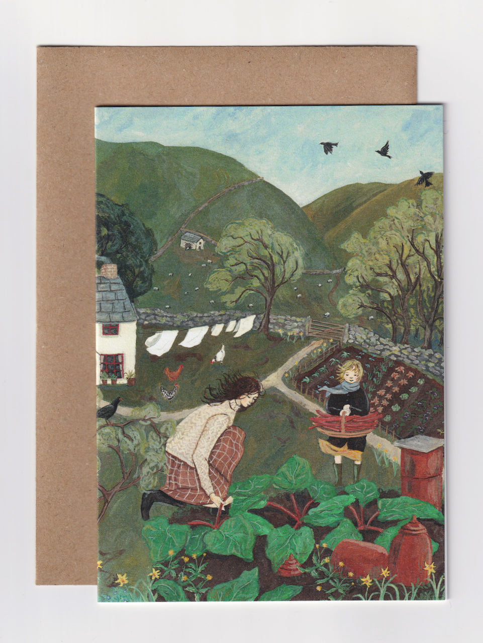 First Offering of Spring - Greeting Card - Folded Card