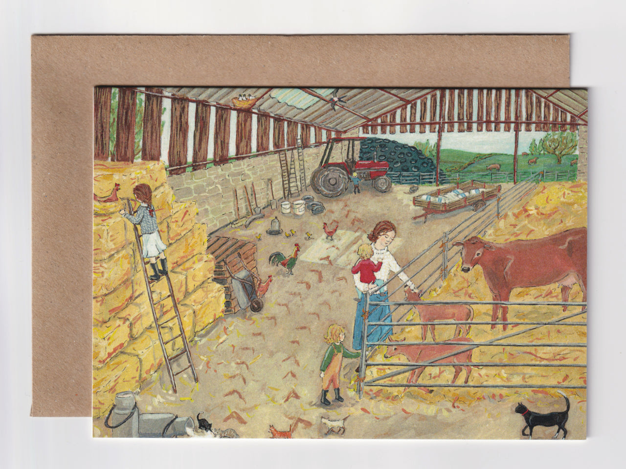 Farm Visit - Greeting Card - Folded Card