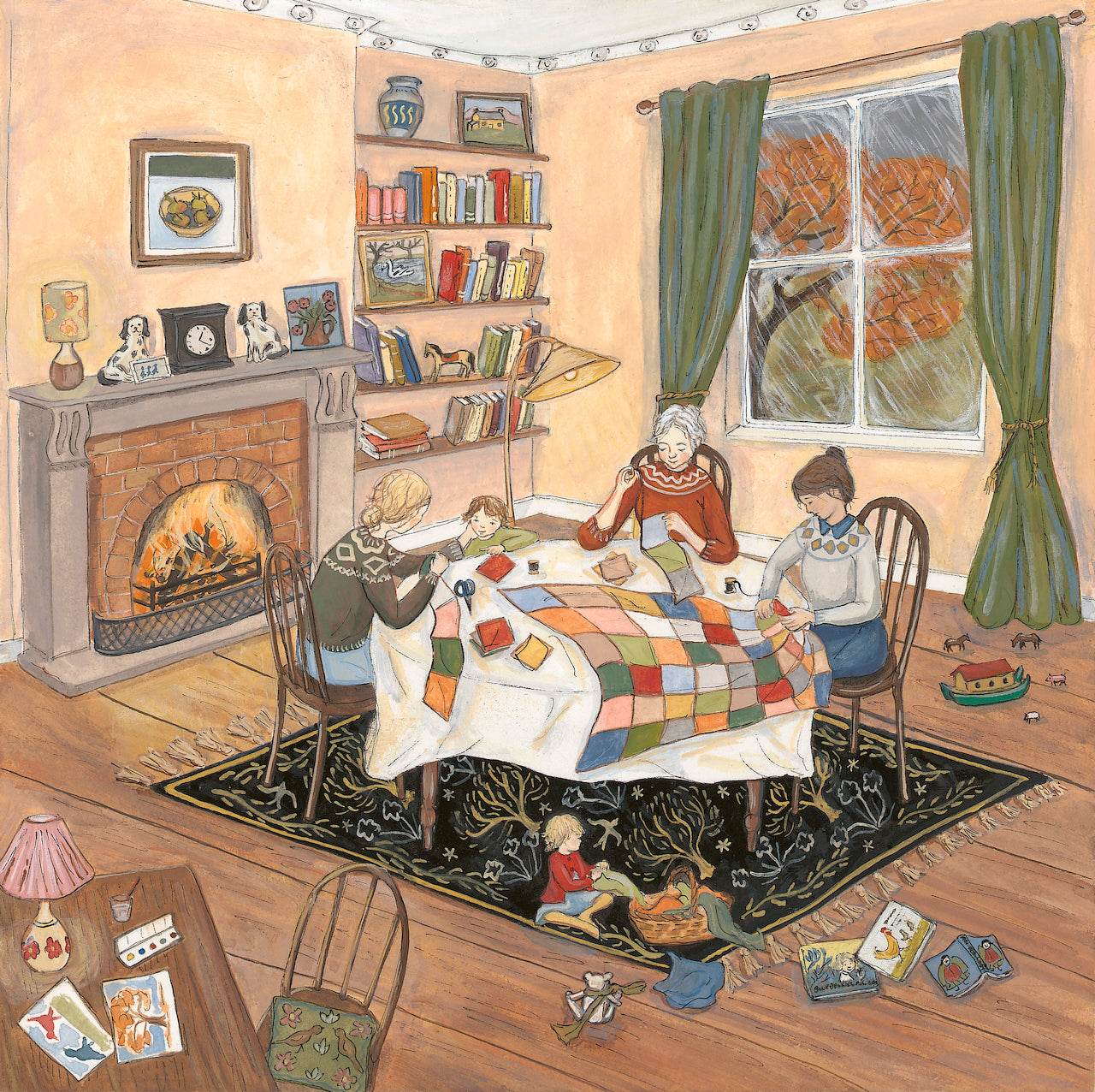 Song for Autumn - Fine Art Print - Giclee Print of Original Gouache Painting