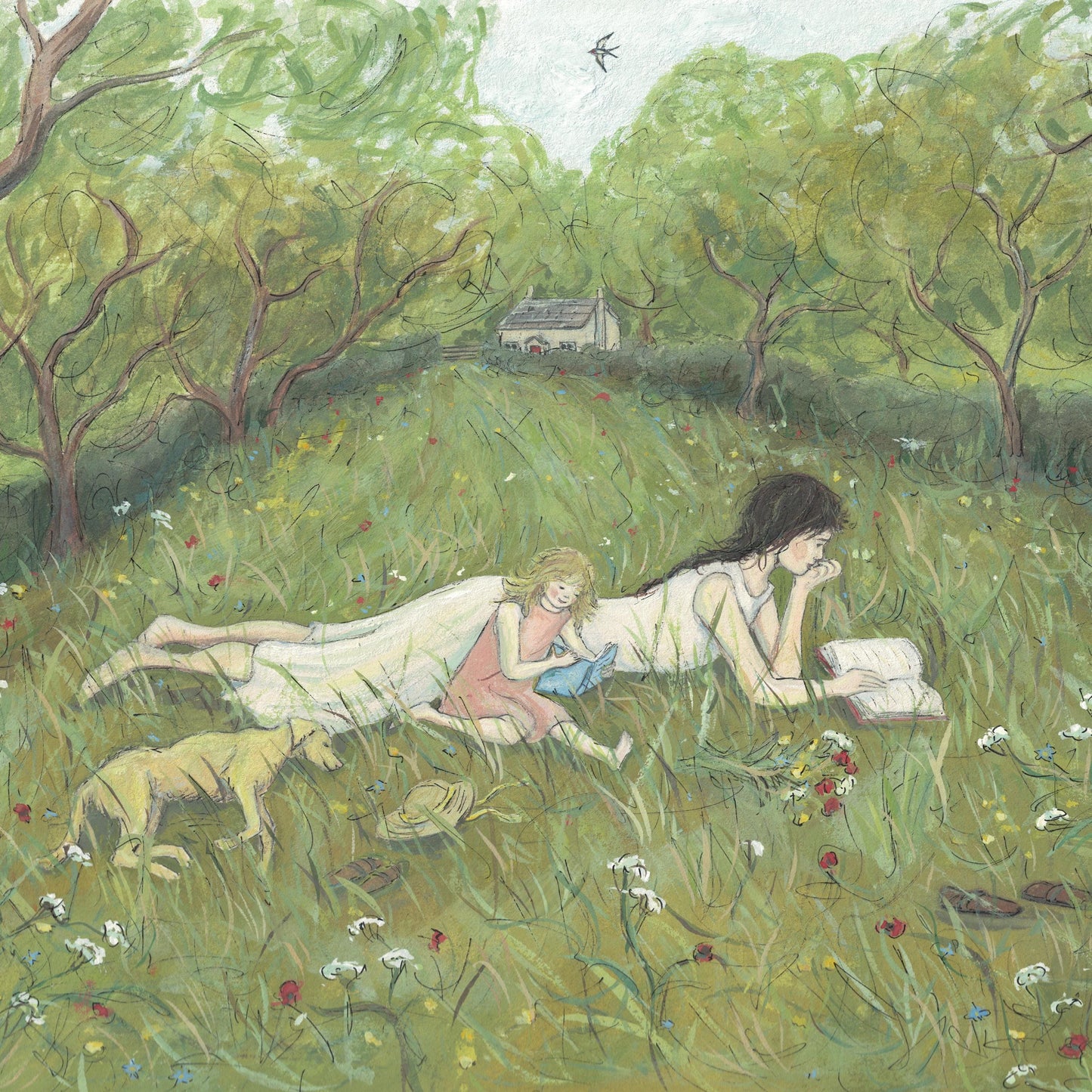 Idyll - Fine Art Print - Giclee Print of Original Gouache Painting