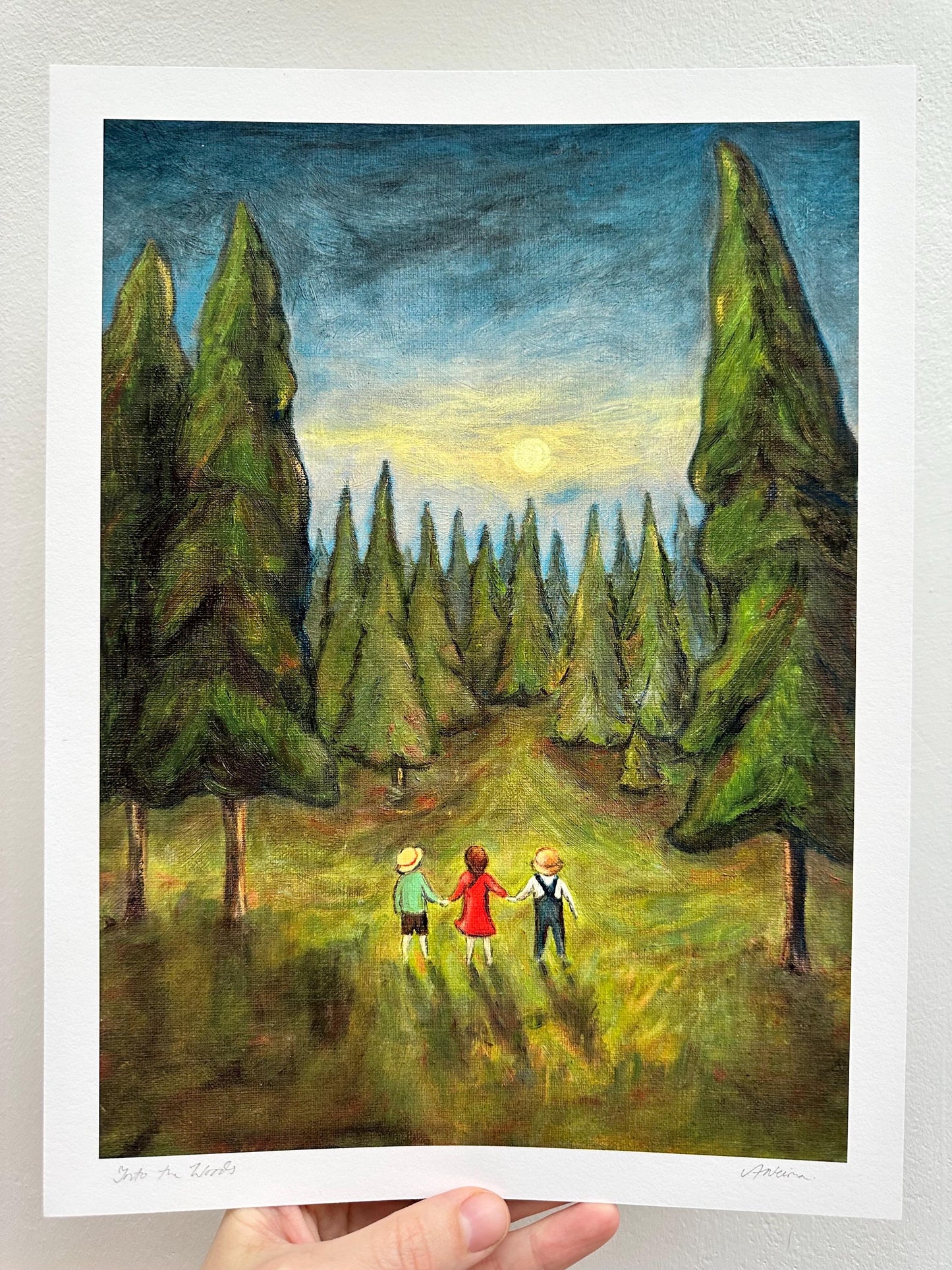 Into the Woods - Fine Art Print - Giclee Print of Original Oil Painting
