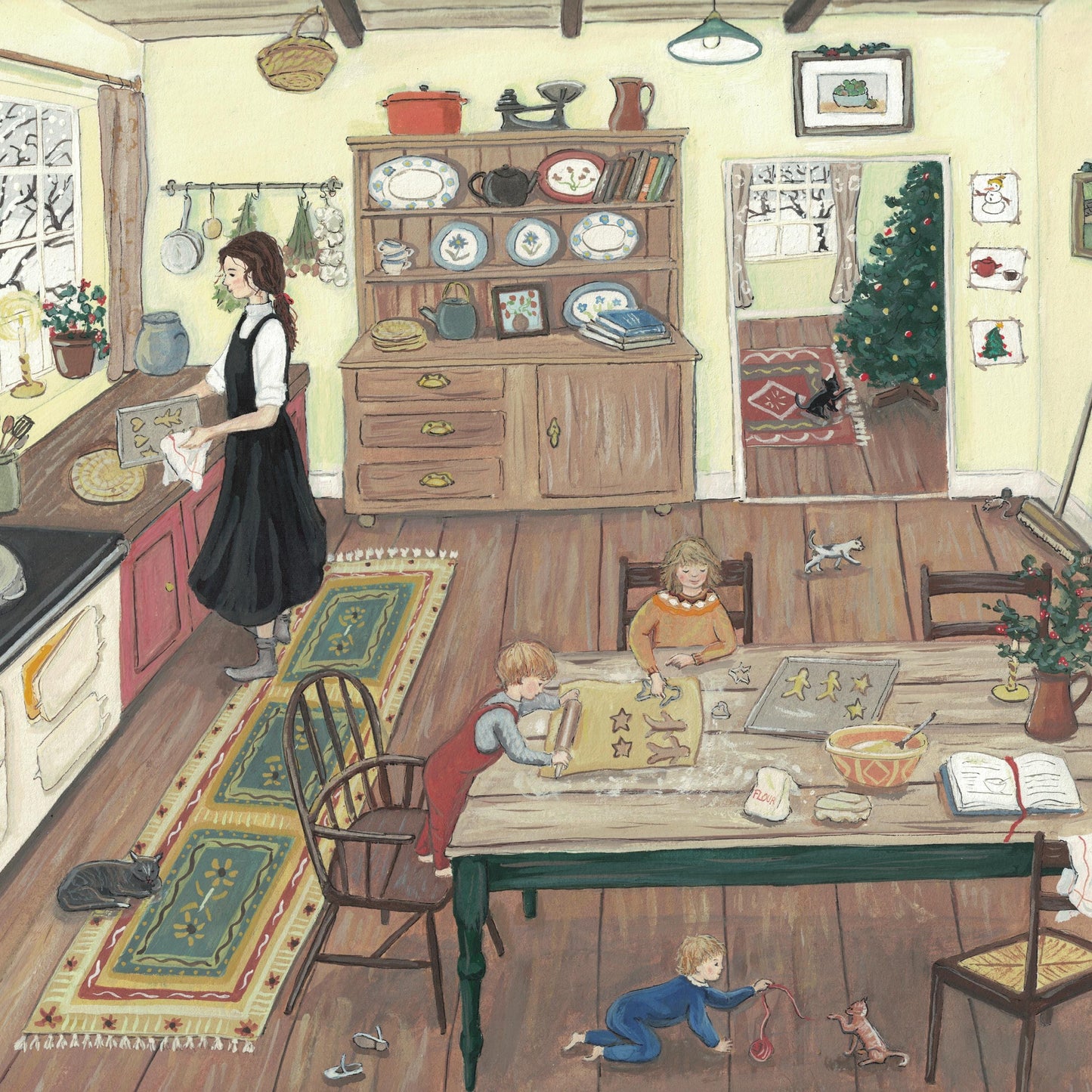 Preparations - Fine Art Print - Giclee Print of Original Gouache Painting