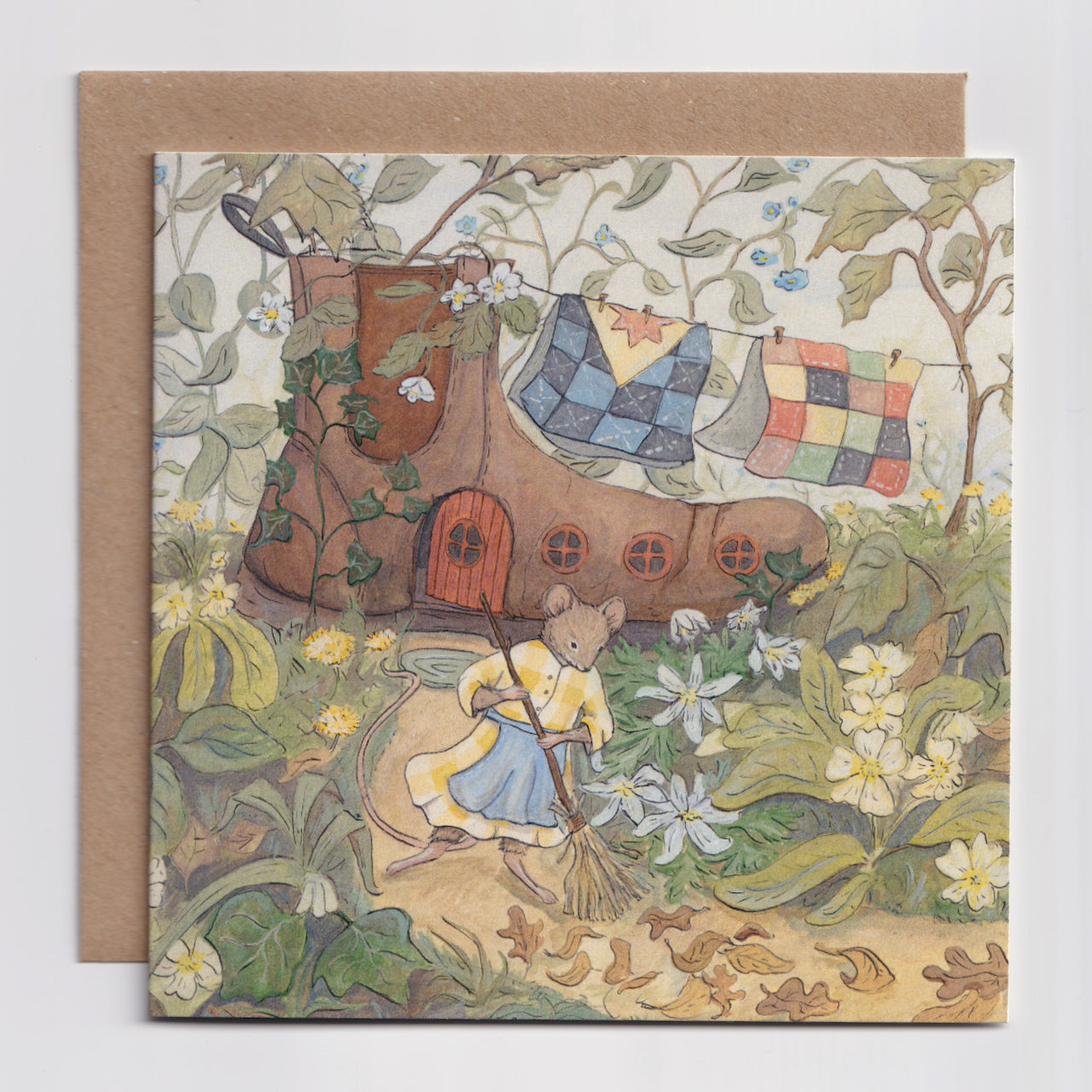 Spring Cleaning - Greeting Card - Folded Card