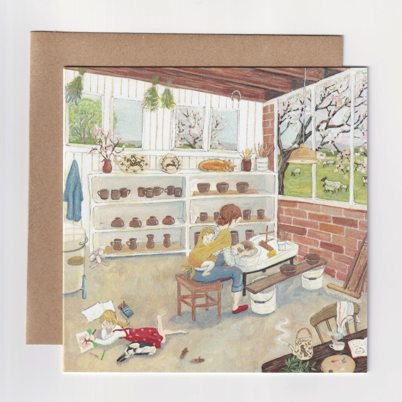 The Potter - Greeting Card - Folded Card