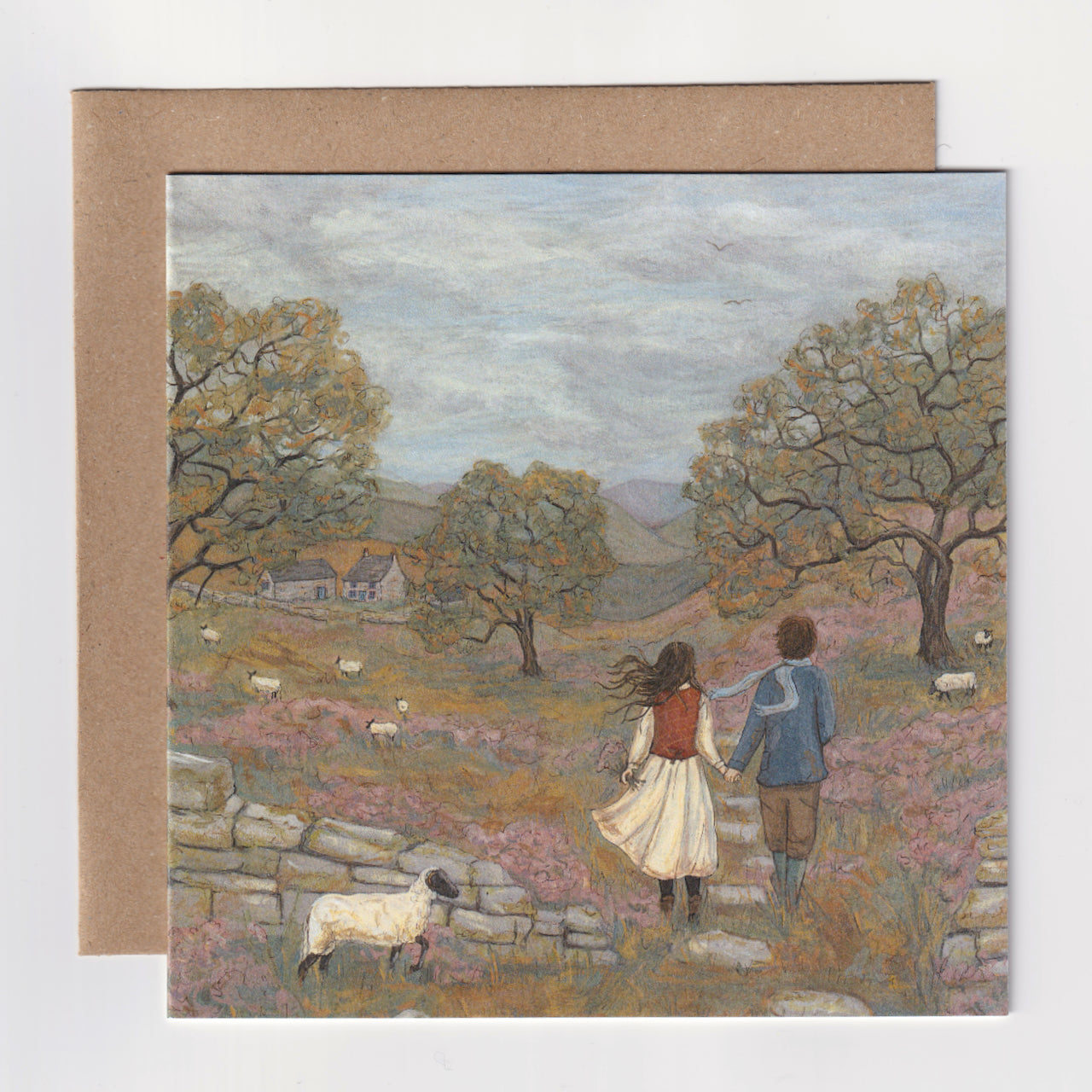 Through the Heather - Greeting Card - Folded Card