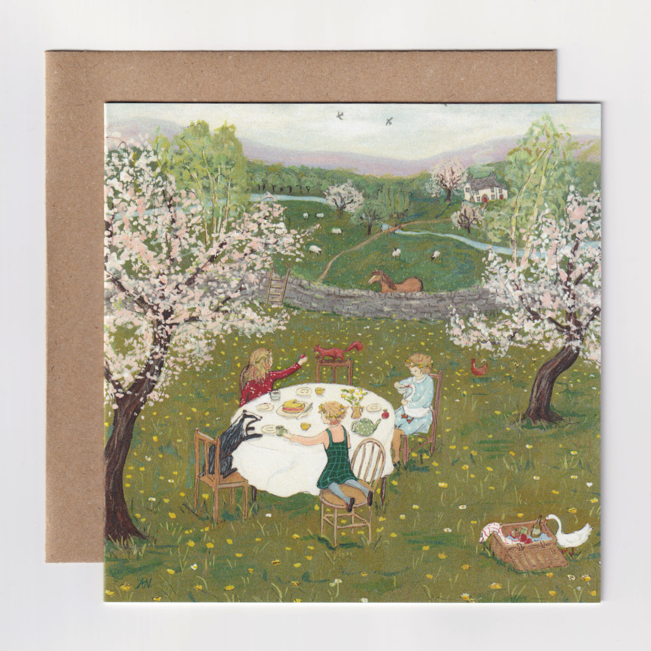 Tea Time - Greeting Card - Folded Card