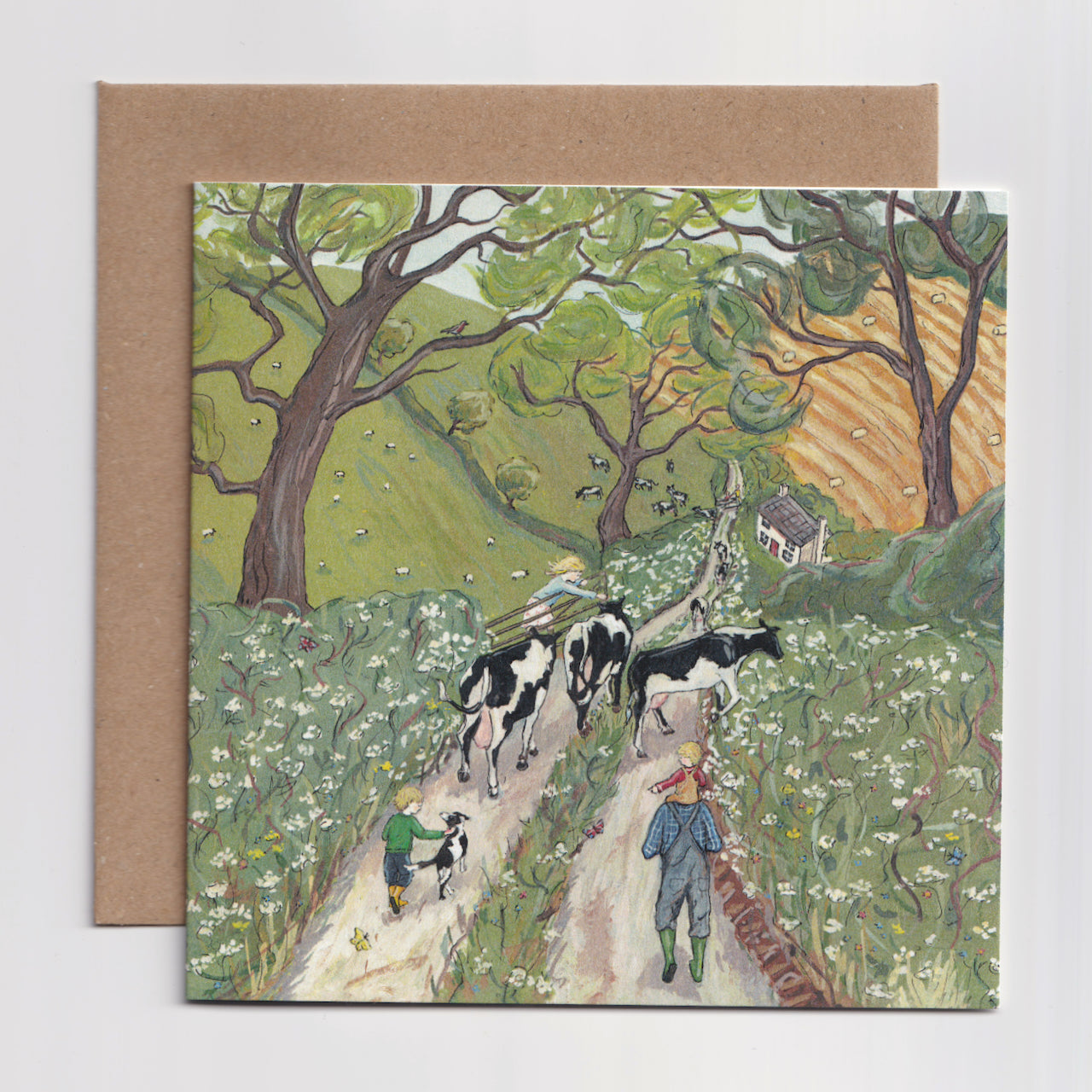 To New Pastures - Greeting Card - Folded Card