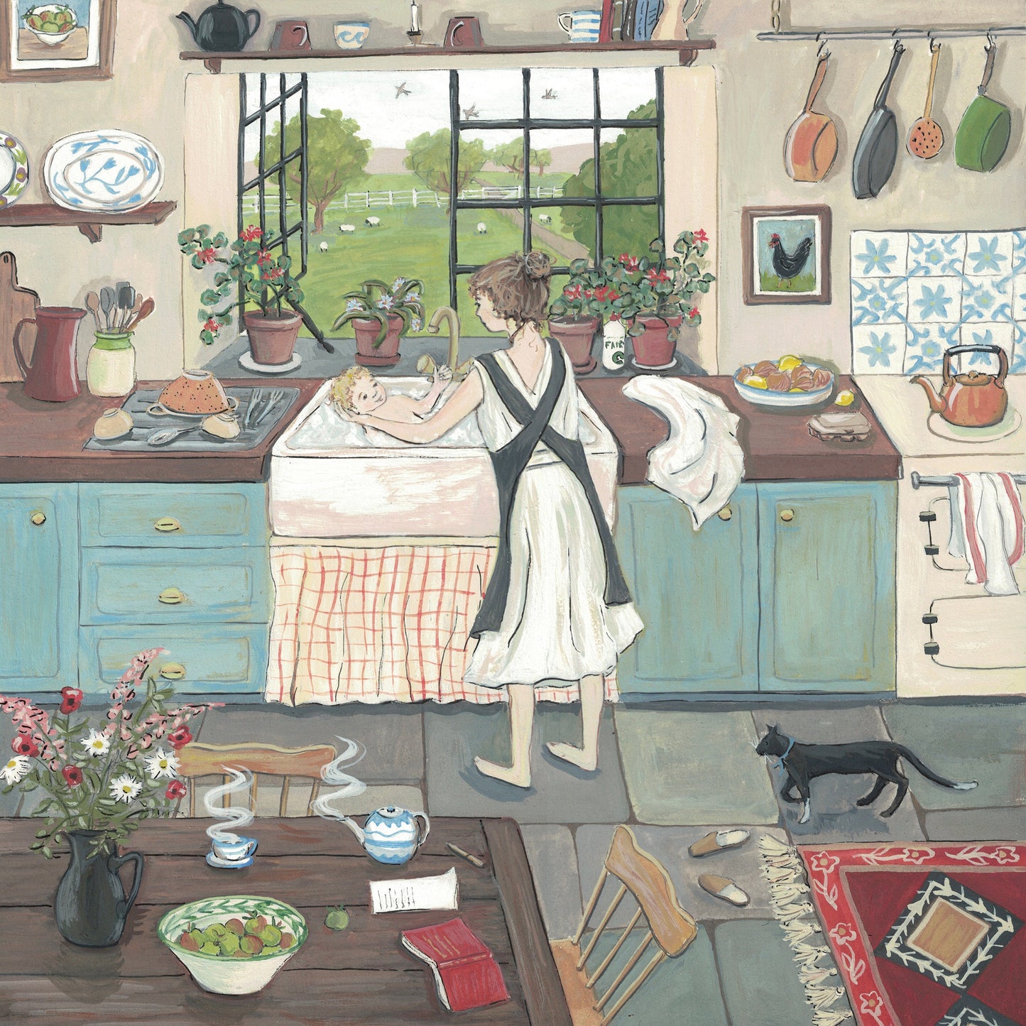 The Kitchen Sink - Fine Art Print - Giclee Print of Original Gouache Painting