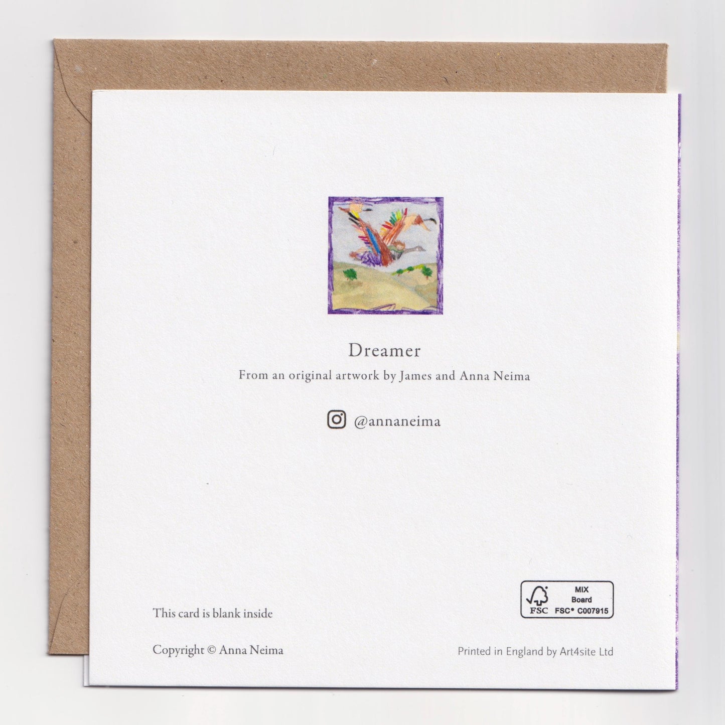 Dreamer - Greeting Card - Folded Card